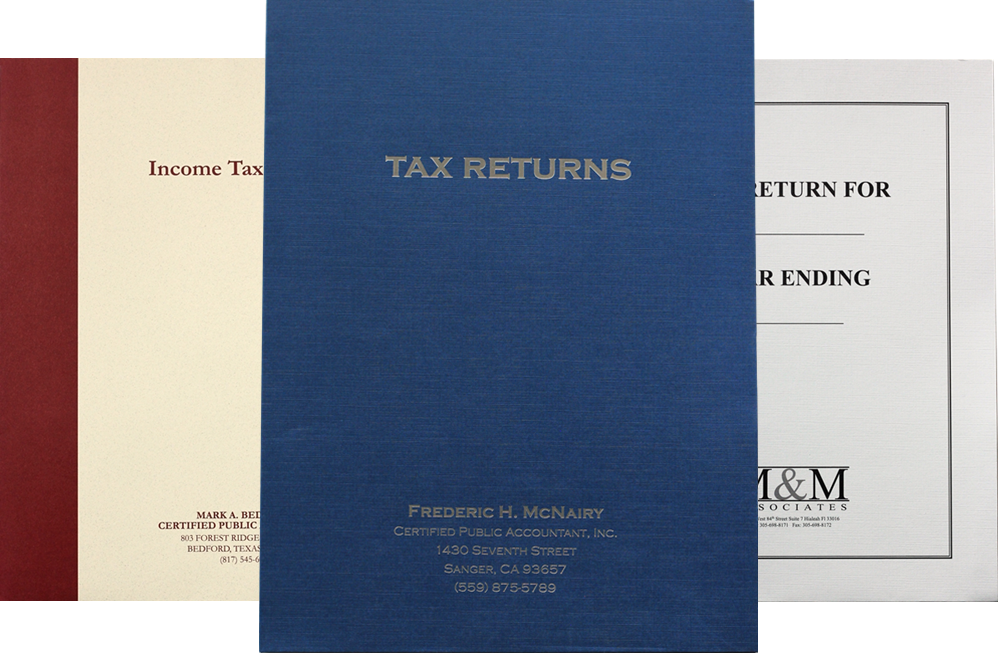 Custom Tax Return Folders Discount Tax Forms