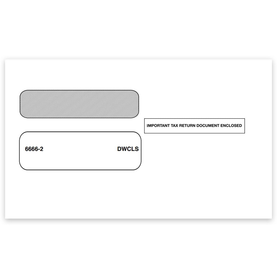 W2 Blank Paper & Envelope Set - 2up with Instructions - Discount Tax Forms