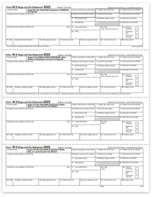 W2 Tax Forms Condensed 4up V2 For Employees Discounttaxforms 6041