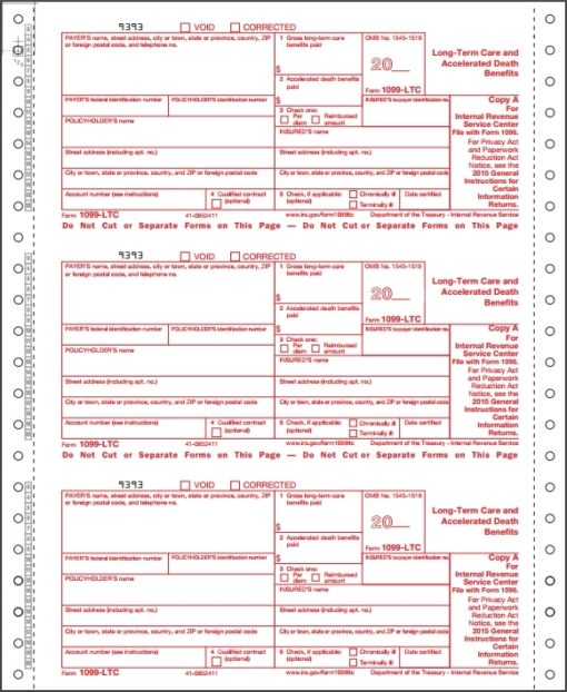 1099 Continuous Forms Carbonless 1099 Mailers - Discounttaxforms.com