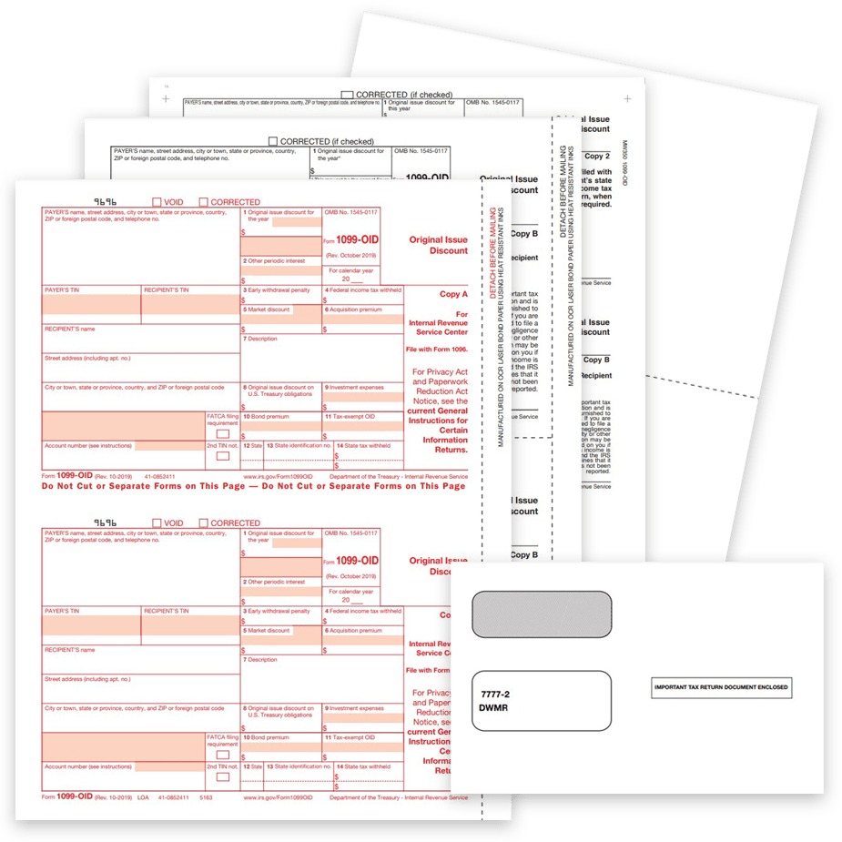 latest rev. Carbonless & Scannable 1099OID IRS Form Compare Lowest