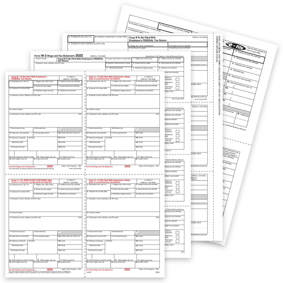 Official 2up W2 Forms Vs Condensed 3up & 4up - DiscountTaxForms