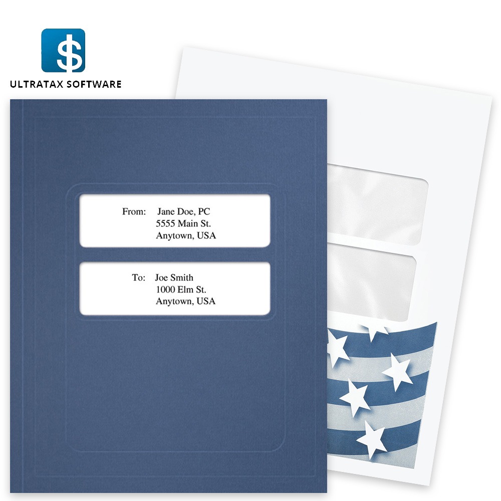 UltraTax CS Software Compatible Folders Envelopes Window Folders and Envelopes for UltraTax CS (Creative Solutions) Software, Guaranteed Compatible at Big Discounts, No Coupon Needed - DiscountTaxForms.com